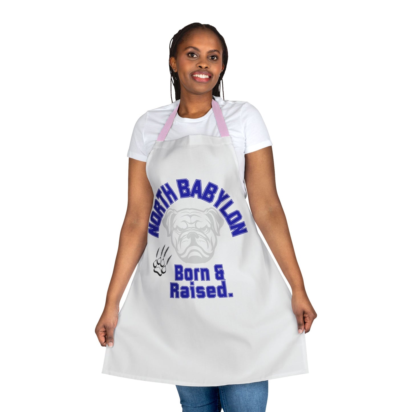 NB "Born & Raised" Chef's Apron – Trim Available in Multiple Colors