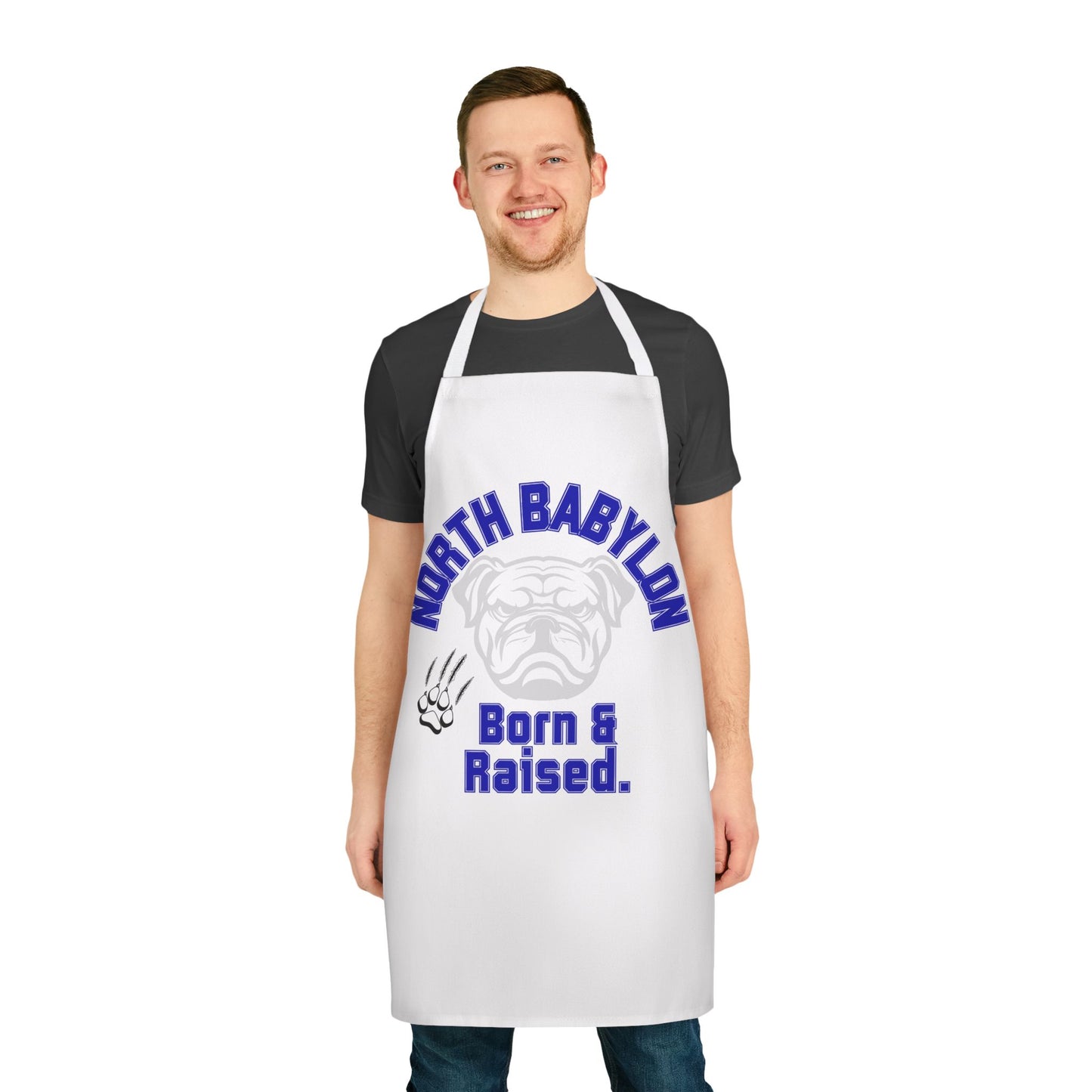 NB "Born & Raised" Chef's Apron – Trim Available in Multiple Colors